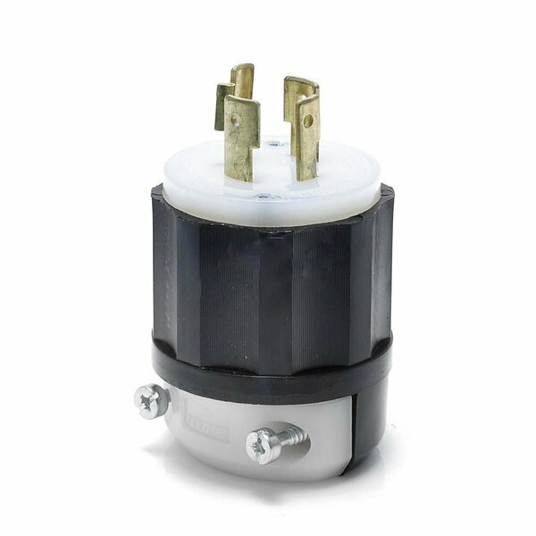 American Imaginations 30 AMP Round Black 4-Wire Twist Lock Plug Plastic AI-36911